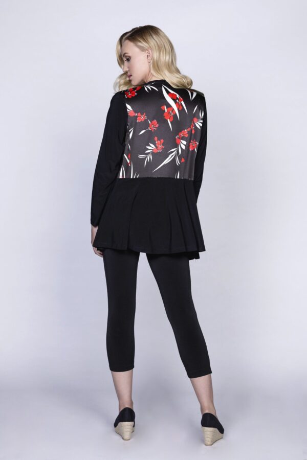 Black with red print on back - Image 3